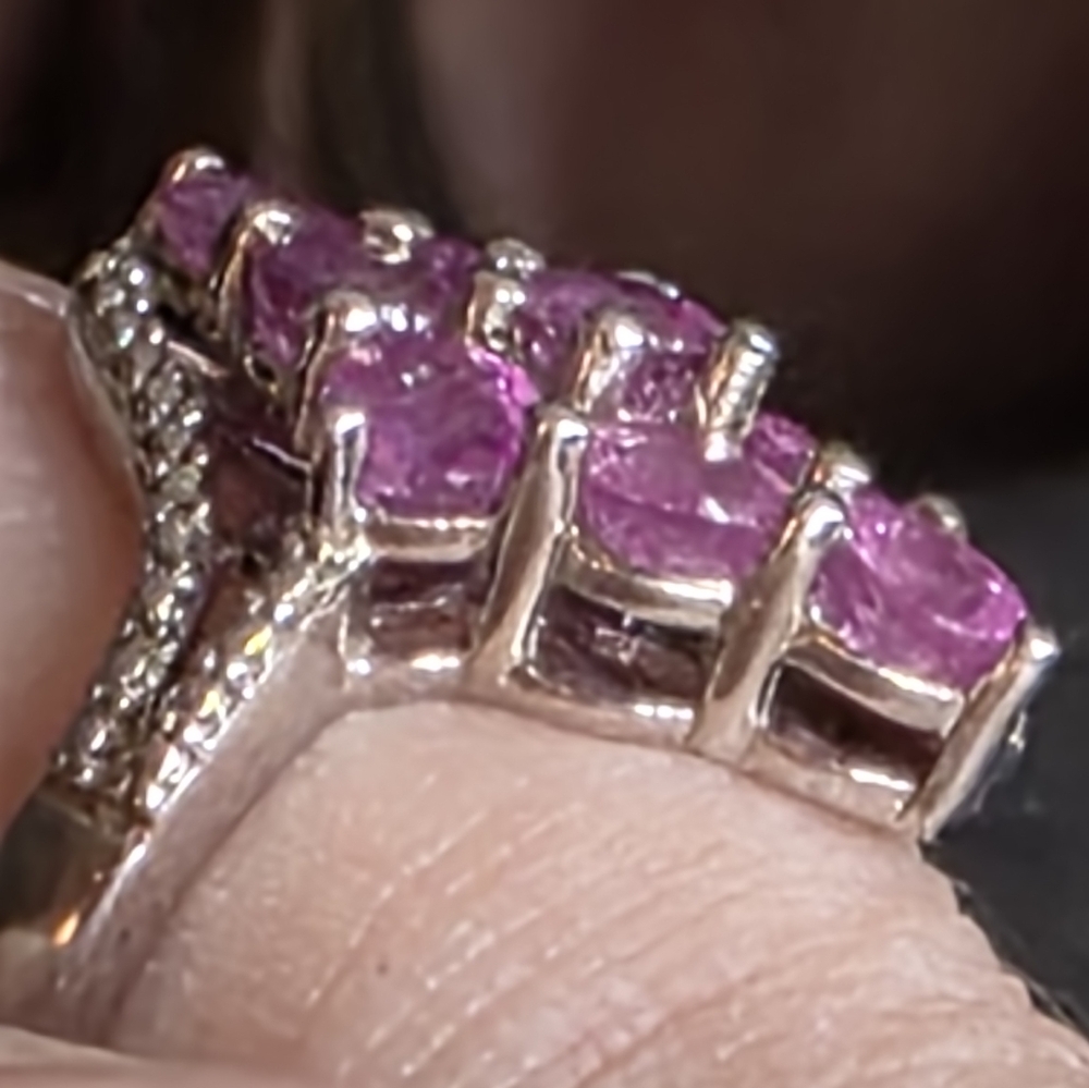 Host Pick NWOT Rare Estate Designer Signed  Montepuez Pink Ruby Ring - Picture 8 of 9